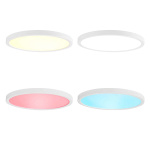 Nedis SmartLife Ceiling Light | RGB / Warm to Cool White | Round | Diameter: 290 mm | 1800 lm | 2700 - 6500 K | IP20 | Energy class: F | Android™ / IOS