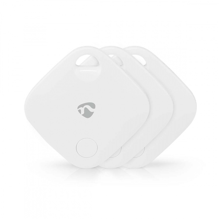 Nedis Key Finder | Compatible with: Apple Find My App | Battery Powered | 3x CR2032 | Batteries included | Bluetooth® version: 5.1 | Battery life up to: 1 year | White | 3 pcs Nedis Key Finder | Compatible with: Apple Find My App | Battery Powered | 3x CR2032 | Batteries included | Bluetooth® version: 5.1 | Battery life up to: 1 year | White | 3 pcs