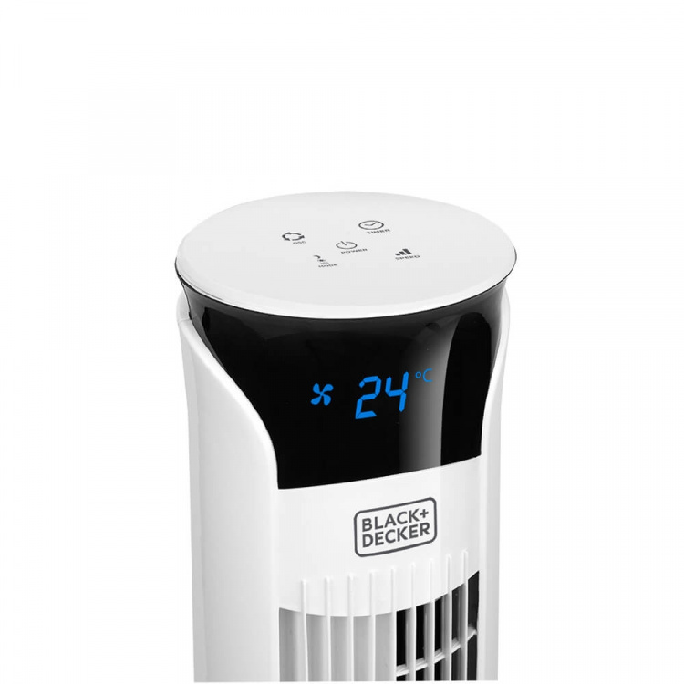 BLACK+DECKER Tower Fan White 102cm