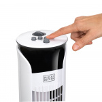 BLACK+DECKER Tower Fan White 81cm