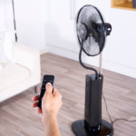 BLACK+DECKER Floor Fan With Cooling Mist Black