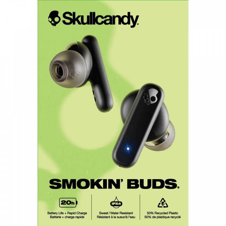 Skullcandy Headphone Smokin Buds In-Ear TWS Black Skullcandy Headphone Smokin Buds In-Ear TWS Black
