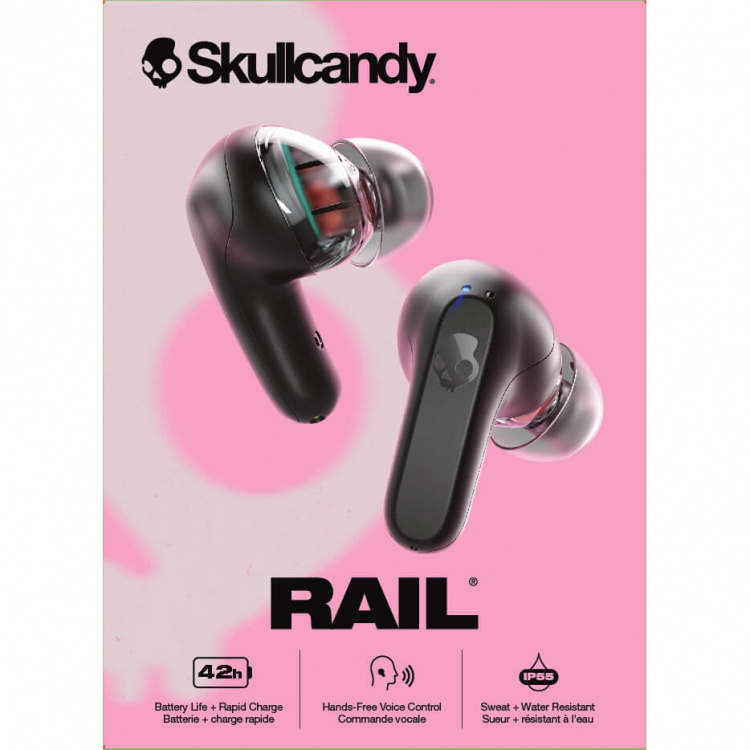 Skullcandy Headphone Rail In-Ear TWS Black Skullcandy Headphone Rail In-Ear TWS Black