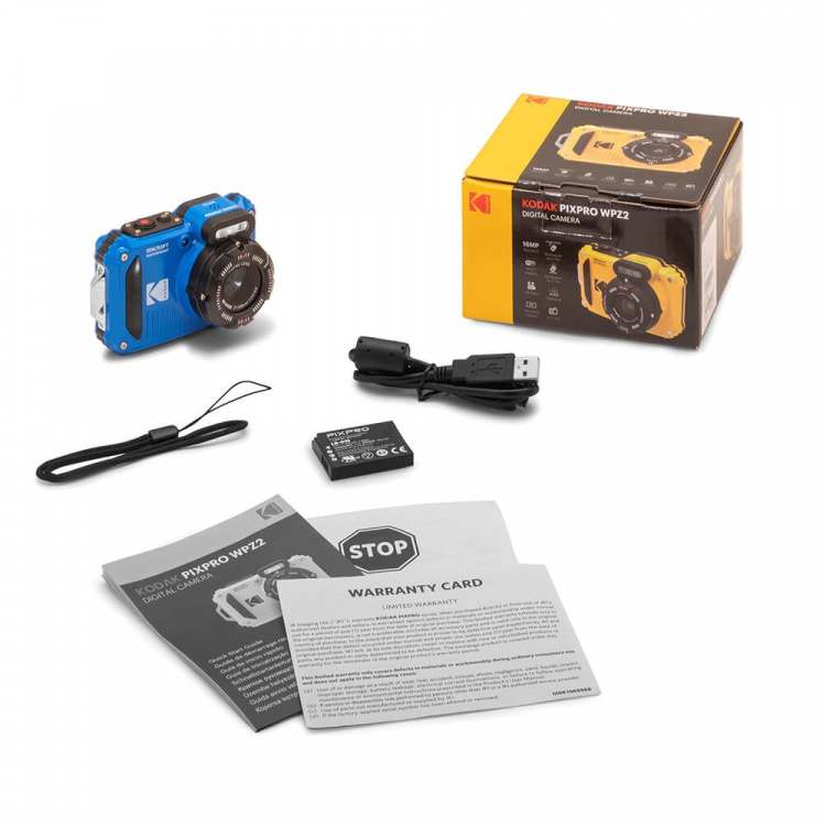 Kodak Digital Camera Pixpro WPZ2 4x WP 16MP wifi Blue