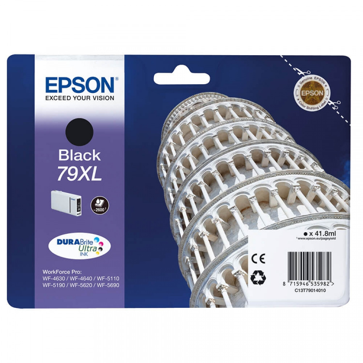 EPSON Ink C13T79014010 79XL Black, Tower of Pisa EPSON Ink C13T79014010 79XL Black, Tower of Pisa