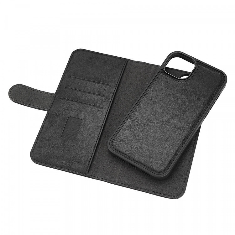 Gear Wallet Case 2-in-1 3 Card Slots MagSeries Black - iPhone 15 Plus Gear Wallet Case 2-in-1 3 Card Slots MagSeries Black - iPhone 15 Plus