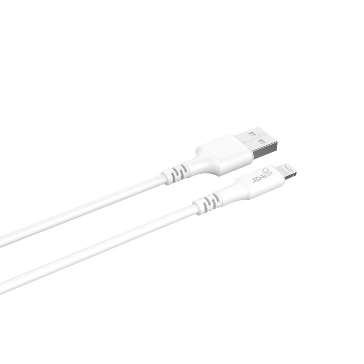 Gear Round Charging cable Lightning to USB-A 0.3m White MFI Gear Round Charging cable Lightning to USB-A 0.3m White MFI