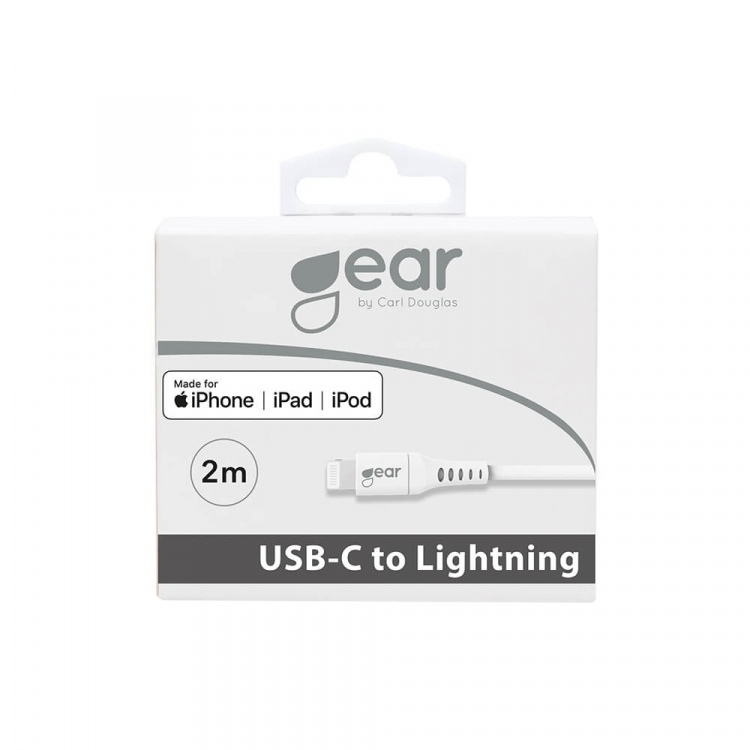 Gear Cable USB-C to Lightning 2m White MFI C94 Gear Cable USB-C to Lightning 2m White MFI C94