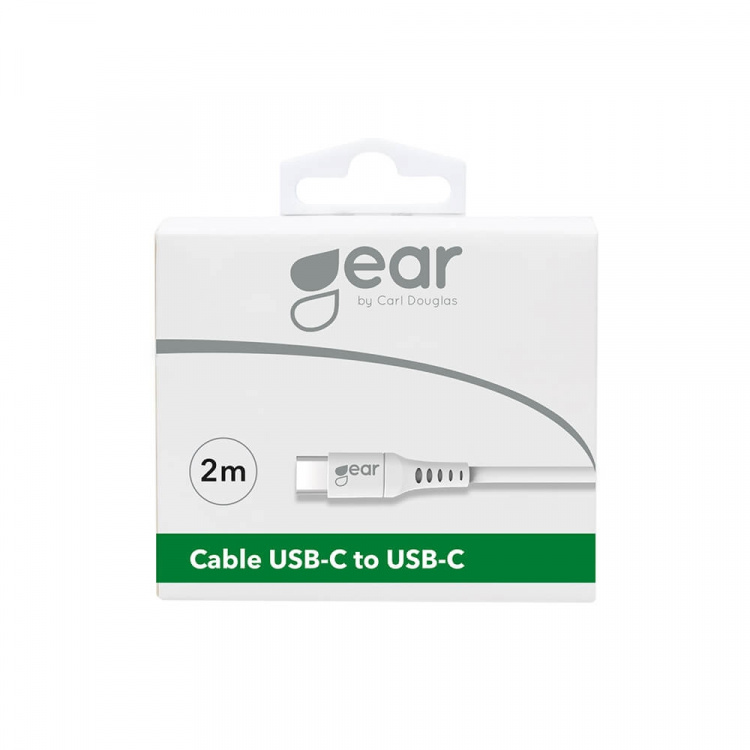 Gear Charging cable USB-C to USB-C 2.0 2m Cable White