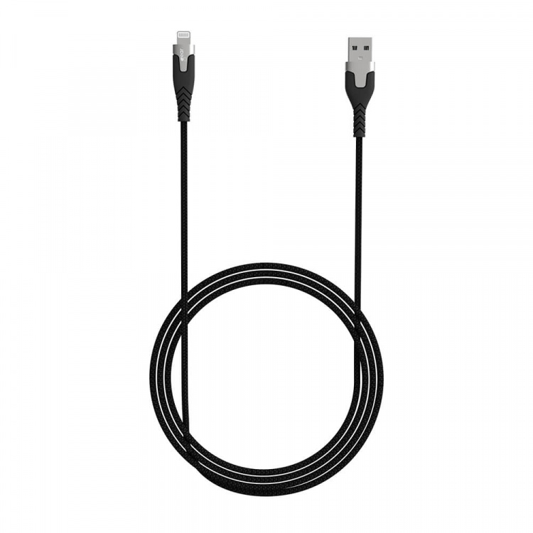Gear Cable PRO USB-A to Lightning C89 1.5m Kevlar cable with Metalhousing Black