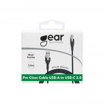 Gear Cable PRO USB-A to USB-C 2.0 1.5m Kevlar cable with Metalhousing Black Gear Cable PRO USB-A to USB-C 2.0 1.5m Kevlar cable with Metalhousing Black