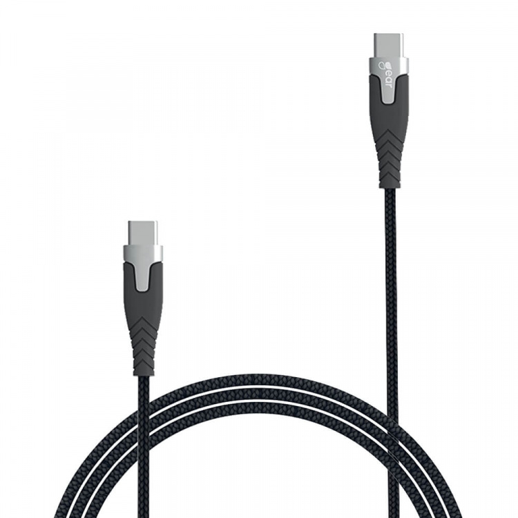 Gear Cable PRO USB-C to USB-C 2.0 1.5m Kevlar cable with Metalhousing Black Gear Cable PRO USB-C to USB-C 2.0 1.5m Kevlar cable with Metalhousing Black