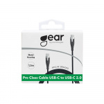 Gear Cable PRO USB-C to USB-C 2.0 1.5m Kevlar cable with Metalhousing Black Gear Cable PRO USB-C to USB-C 2.0 1.5m Kevlar cable with Metalhousing Black