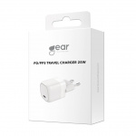 Gear Charger 220V 1xUSB-C PD/PPS 25W White Gear Charger 220V 1xUSB-C PD/PPS 25W White