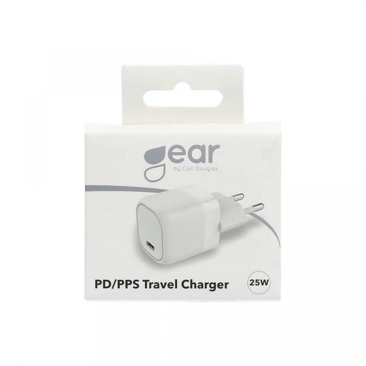 Gear Charger 220V 1xUSB-C PD/PPS 25W White Gear Charger 220V 1xUSB-C PD/PPS 25W White