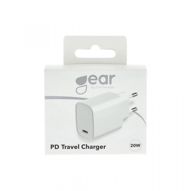 Gear Charger 220V 1xUSB-C PD 20W White Gear Charger 220V 1xUSB-C PD 20W White