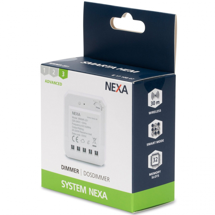 nexa MWMR-251 Dosdimmer för strömbr nexa MWMR-251 Dosdimmer för strömbr