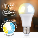 Alpina WiFi Smart E27 LED Warm/Cold White 9W 806 lm Alpina WiFi Smart E27 LED Warm/Cold White 9W 806 lm