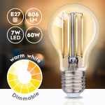 Alpina WiFi Smart E27 LED Filament Warm White 7W 806 lm Alpina WiFi Smart E27 LED Filament Warm White 7W 806 lm