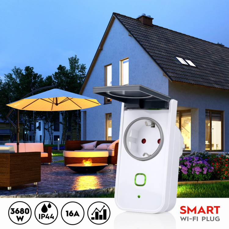 Alpina WiFi Outdoor Smart Plug 3680W + Energy Metering Alpina WiFi Outdoor Smart Plug 3680W + Energy Metering