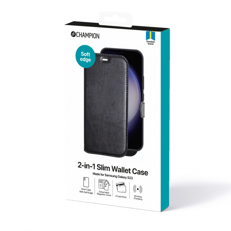 Champion 2-in-1 Slim Wallet Case Galaxy S23