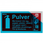 nexa BSP-1020 Skylt för pulversläckare nexa BSP-1020 Skylt för pulversläckare