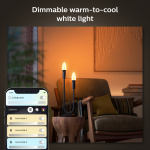 Philips Hue White Ambiance Filament E14 Kron 350 lm 2-pack