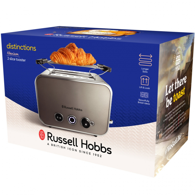 Russell Hobbs Brödrost Distinctions 2S Toaster Titanium 26432-56 Russell Hobbs Brödrost Distinctions 2S Toaster Titanium 26432-56