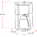 Melitta Termosbryggare LOOK 5.0 THERM TIMER, SVART Melitta Termosbryggare LOOK 5.0 THERM TIMER, SVART