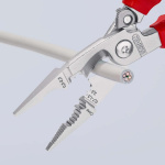 KNIPEX Electricians Pliers with Cable Cutter VDE:0.7...1.5 mm² 200 mm