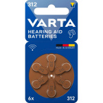 Varta Zinc-Air Battery PR41 | 1.45 V DC | 6-Blister | Hearing Aid | Brown Varta Zinc-Air Battery PR41 | 1.45 V DC | 6-Blister | Hearing Aid | Brown