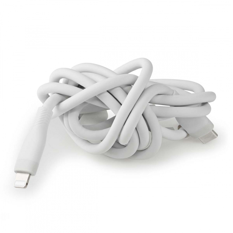 Nedis Lightning Cable | USB 2.0 | Apple Lightning 8-Pin | USB-C™ Male | 480 Mbps | Nickel Plated | 1.50 m | Round | Silicone | White | Box