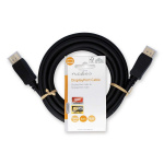 Nedis DisplayPort Cable | DisplayPort Male | DisplayPort Male | 8K@60Hz | Gold Plated | 3.00 m | Round | PVC | Black | Label