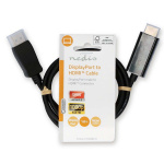 Nedis DisplayPort Cable | DisplayPort Male | HDMI™ Connector | 1080p | Nickel Plated | 1.00 m | Round | PVC | Black | Label Nedis DisplayPort Cable | DisplayPort Male | HDMI™ Connector | 1080p | Nickel Plated | 1.00 m | Round | PVC | Black | Label