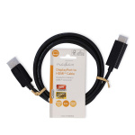 Nedis DisplayPort Cable | DisplayPort Male | HDMI™ Connector | 1080p | Nickel Plated | 2.00 m | Round | PVC | Black | Label Nedis DisplayPort Cable | DisplayPort Male | HDMI™ Connector | 1080p | Nickel Plated | 2.00 m | Round | PVC | Black | Label