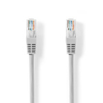 Nedis CAT5e Cable | U/UTP | RJ45 Male | RJ45 Male | 2.00 m | Round | PVC | Grey | Label