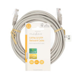 Nedis CAT5e Cable | U/UTP | RJ45 Male | RJ45 Male | 5.00 m | Round | PVC | Grey | Label