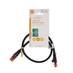 Nedis CAT6 Cable | RJ45 Male | RJ45 Male | U/UTP | 0.50 m | Round | PVC | Black | Label Nedis CAT6 Cable | RJ45 Male | RJ45 Male | U/UTP | 0.50 m | Round | PVC | Black | Label