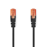 Nedis CAT6 Cable | RJ45 Male | RJ45 Male | U/UTP | 20.0 m | Round | PVC | Black | Label Nedis CAT6 Cable | RJ45 Male | RJ45 Male | U/UTP | 20.0 m | Round | PVC | Black | Label
