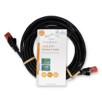 Nedis CAT6 Cable | RJ45 Male | RJ45 Male | U/UTP | 3.00 m | Round | PVC | Black | Label