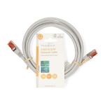 Nedis CAT6 Cable | RJ45 Male | RJ45 Male | SF/UTP | 2.00 m | Round | PVC | Grey | Label