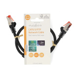Nedis CAT6 Cable | RJ45 Male | RJ45 Male | S/FTP | 0.50 m | Round | LSZH | Black | Label Nedis CAT6 Cable | RJ45 Male | RJ45 Male | S/FTP | 0.50 m | Round | LSZH | Black | Label