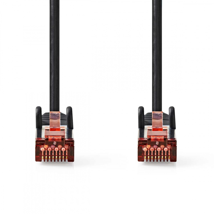 Nedis CAT6 Cable | RJ45 Male | RJ45 Male | S/FTP | 3.00 m | Round | LSZH | Black | Label