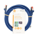 Nedis CAT6 Cable | RJ45 Male | RJ45 Male | S/FTP | 3.00 m | Round | LSZH | Blue | Label