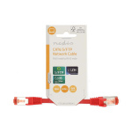 Nedis CAT6 Cable | RJ45 Male | RJ45 Male | S/FTP | 0.15 m | Round | LSZH | Red | Label