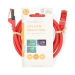 Nedis CAT6 Cable | RJ45 Male | RJ45 Male | S/FTP | 1.00 m | Round | LSZH | Red | Label