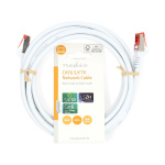 Nedis CAT6 Cable | RJ45 Male | RJ45 Male | S/FTP | 3.00 m | Round | LSZH | White | Label Nedis CAT6 Cable | RJ45 Male | RJ45 Male | S/FTP | 3.00 m | Round | LSZH | White | Label