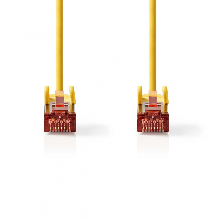 Nedis CAT6 Cable | RJ45 Male | RJ45 Male | S/FTP | 0.50 m | Round | LSZH | Yellow | Label