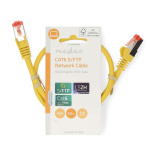 Nedis CAT6 Cable | RJ45 Male | RJ45 Male | S/FTP | 0.50 m | Round | LSZH | Yellow | Label