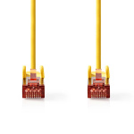 Nedis CAT6 Cable | RJ45 Male | RJ45 Male | S/FTP | 1.00 m | Round | LSZH | Yellow | Label